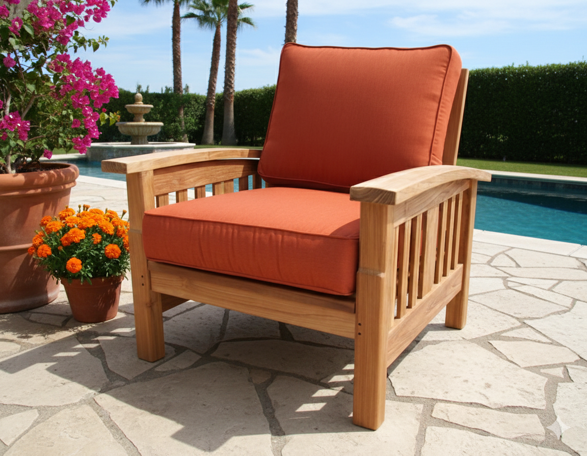 Mission Teak Club Chair By Classic Teak