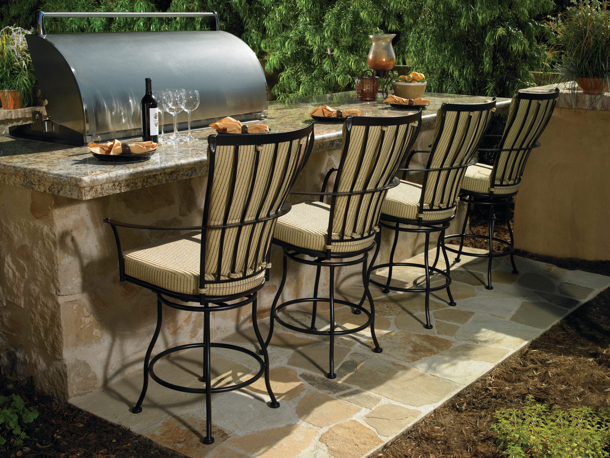 Monterra Swivel Bar Stool With Arms by Ow Lee