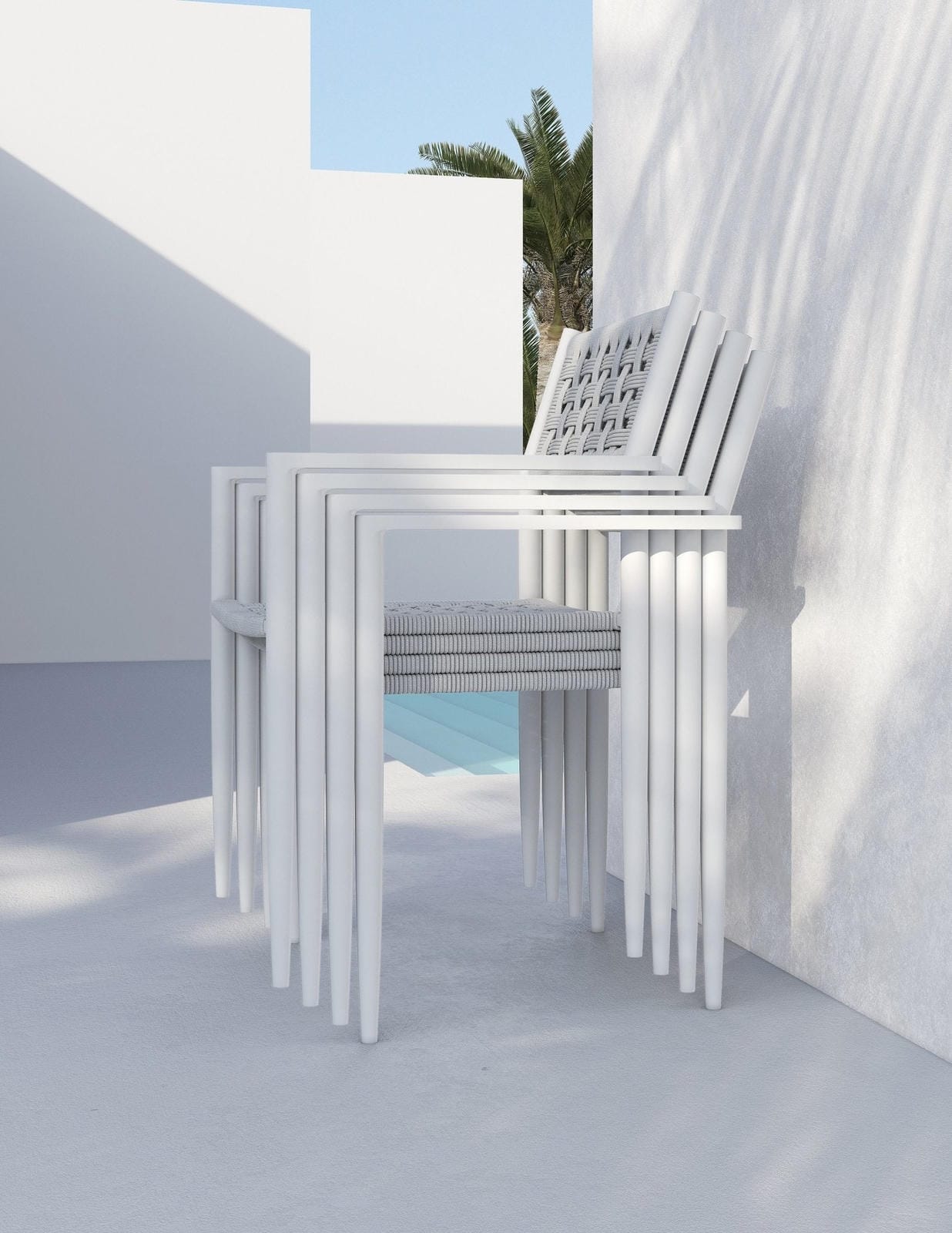 Naples Dining Chair (QTY 4) - White by Azurro Living