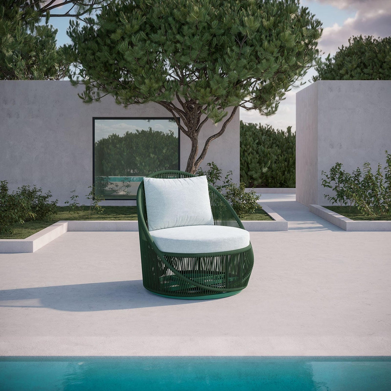 Olympus Swivel Club Chair by Azurro Living