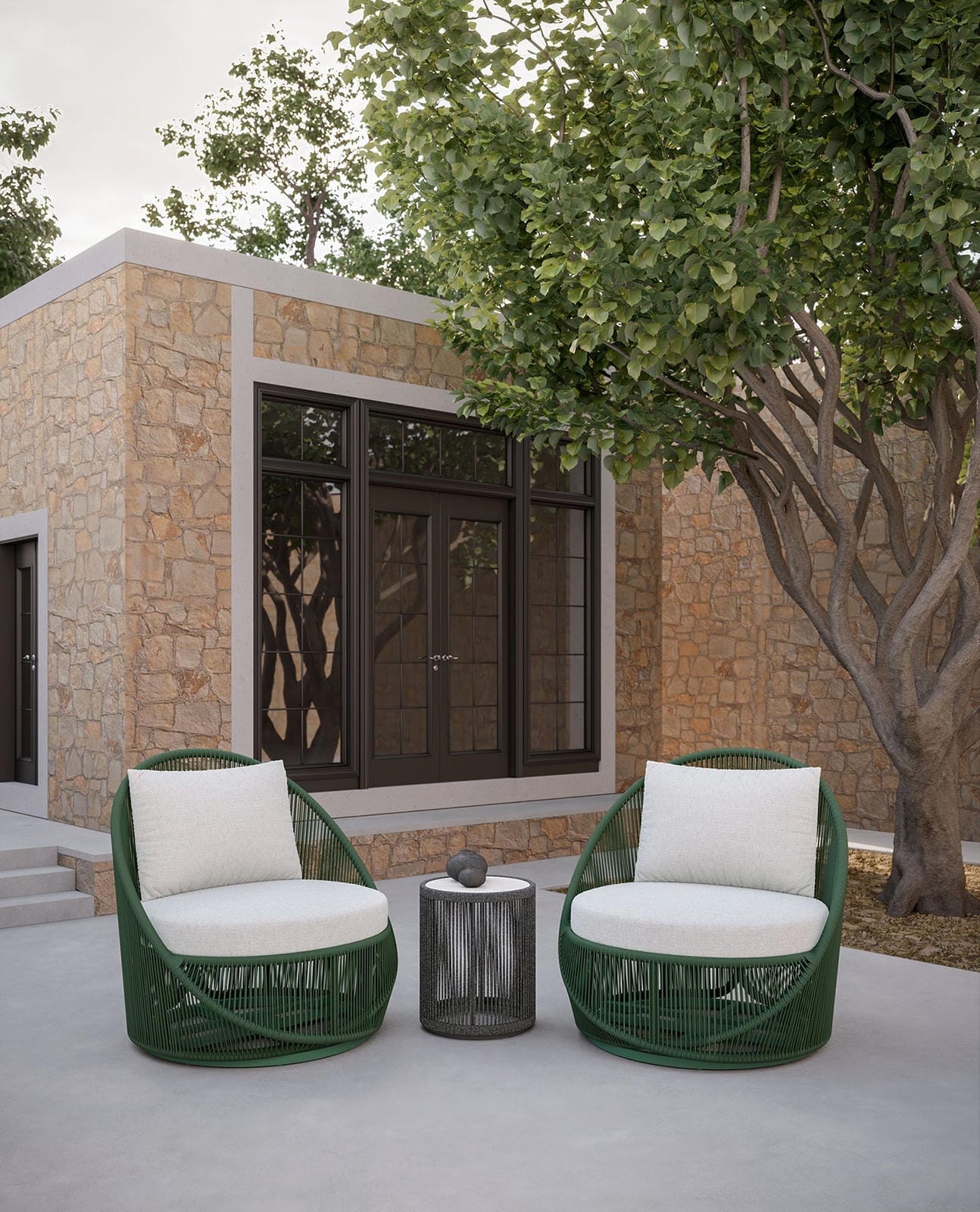 Olympus Swivel Club Chair by Azurro Living