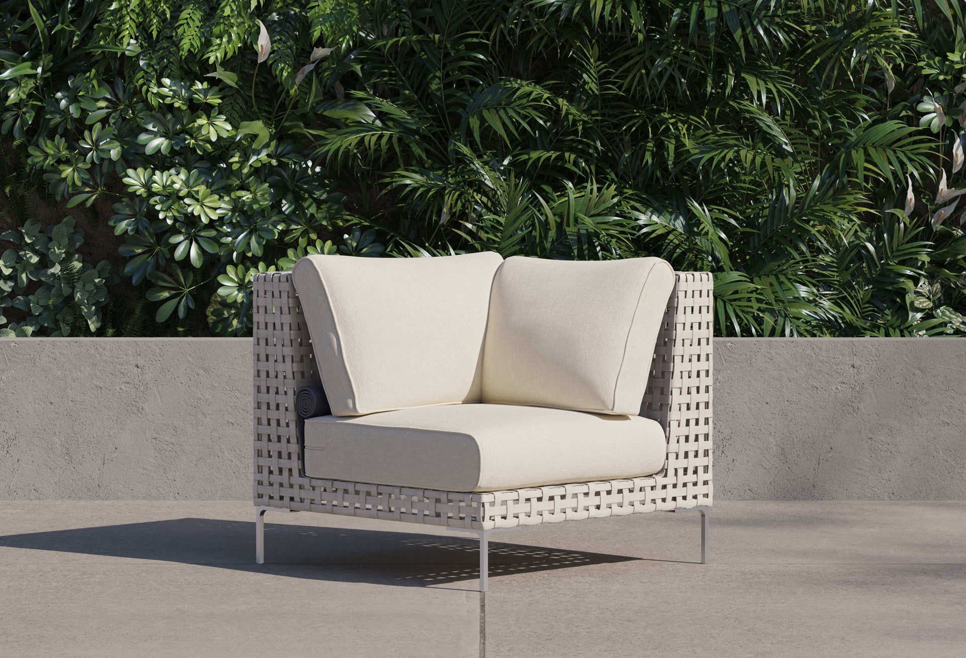 Shop Wicker Outdoor Sectional Chair By Outer