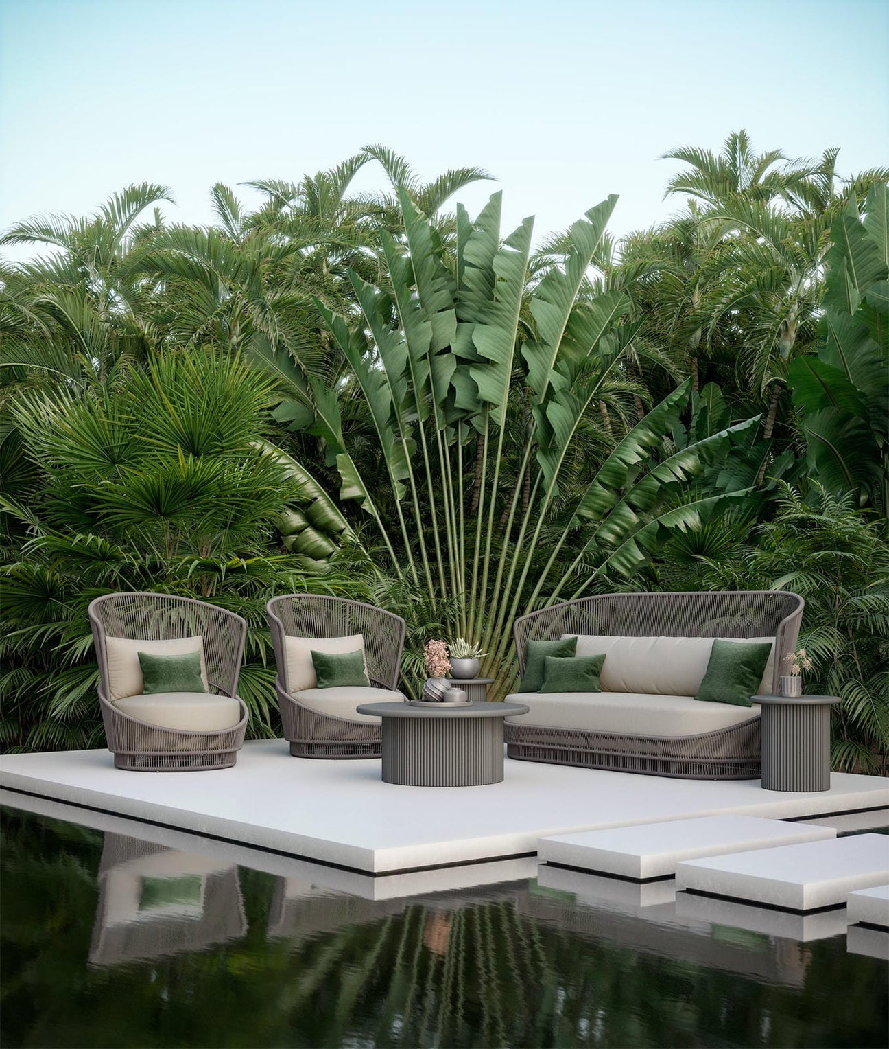 Palma 3 Seat Sofa - Mocha by Azurro Living