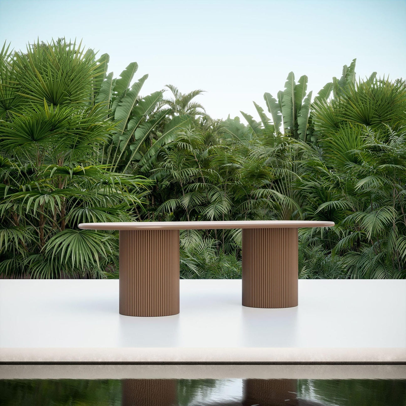 Palma 96" Dining Table - Bronze by Azurro Living
