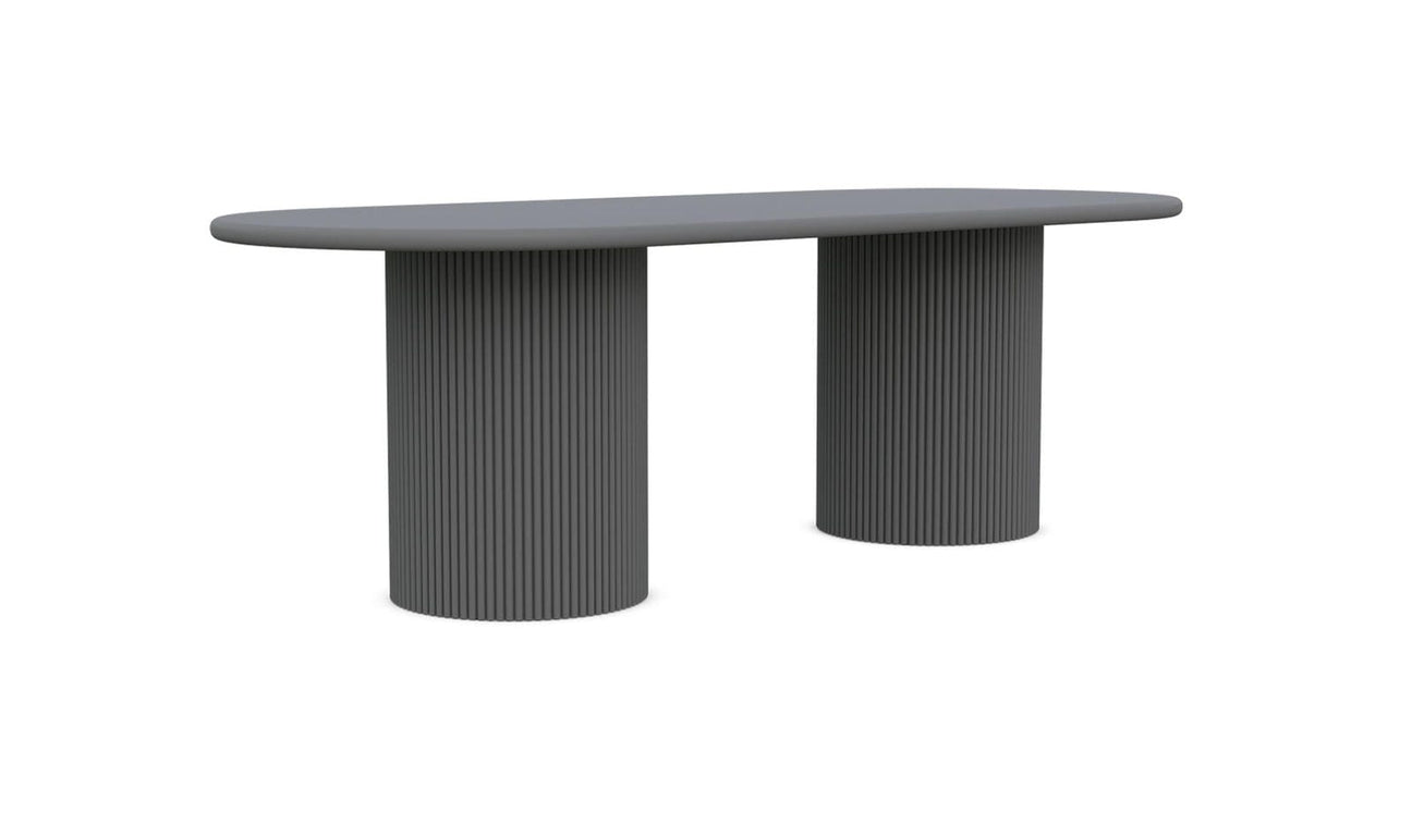 Palma 96" Dining Table - Charcoal by Azurro Living