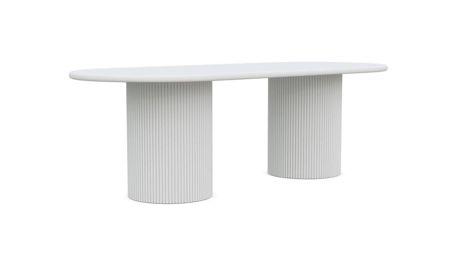 Palma 96" Dining Table - White by Azurro Living