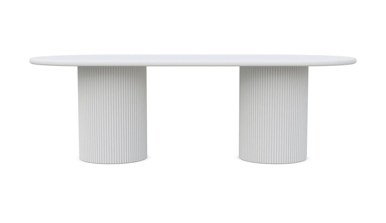 Palma 96" Dining Table - White by Azurro Living