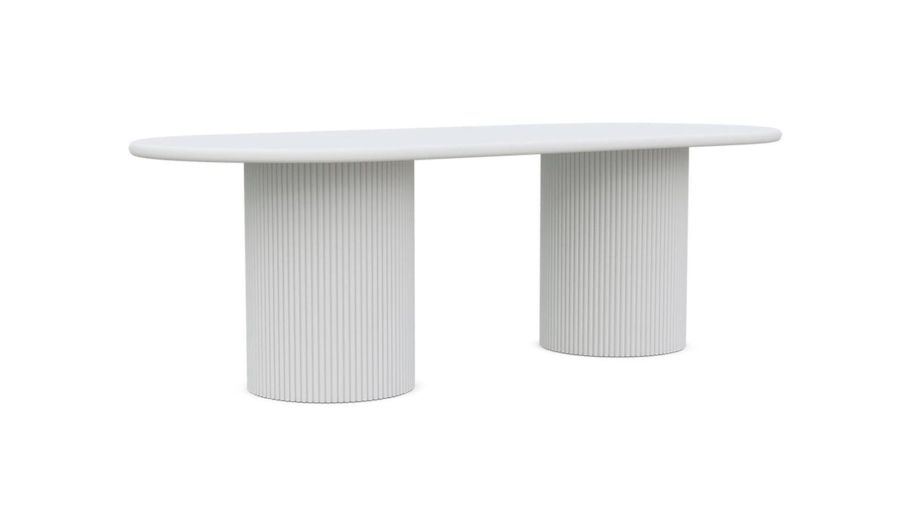 Palma 96" Dining Table - White by Azurro Living