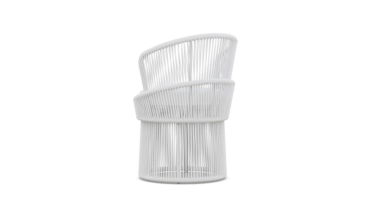 Palma Swivel Dining Chair - White Mist by Azurro Living