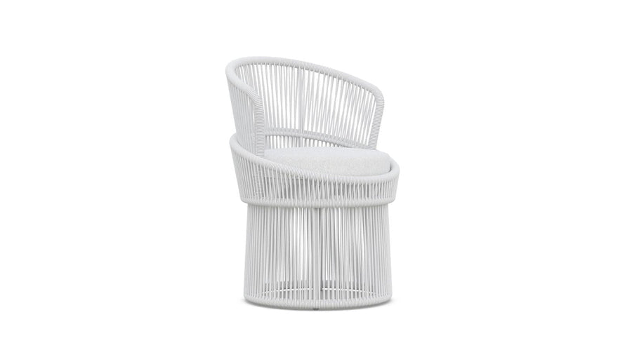 Palma Swivel Dining Chair - White Mist by Azurro Living