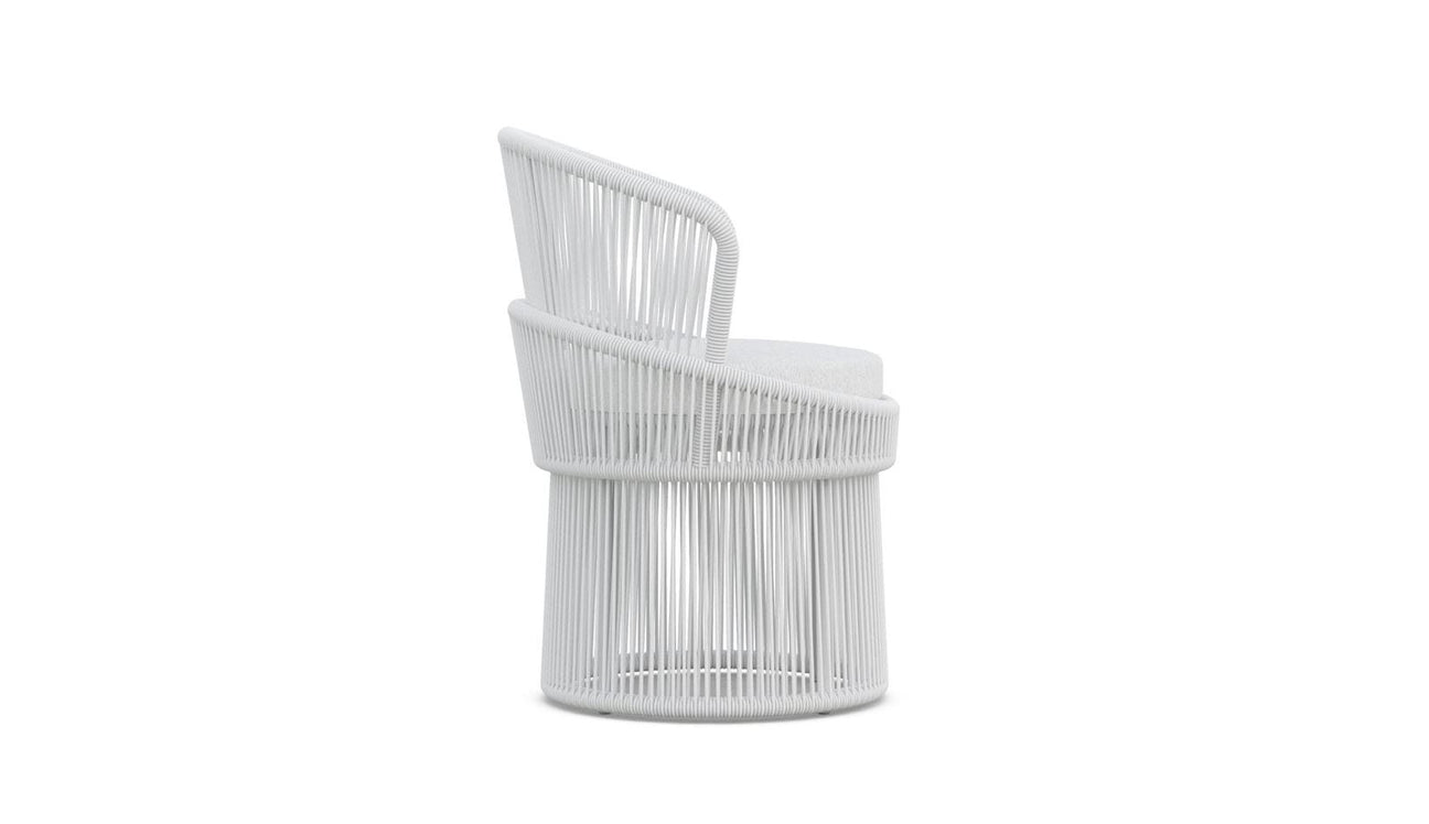 Palma Swivel Dining Chair - White Mist by Azurro Living