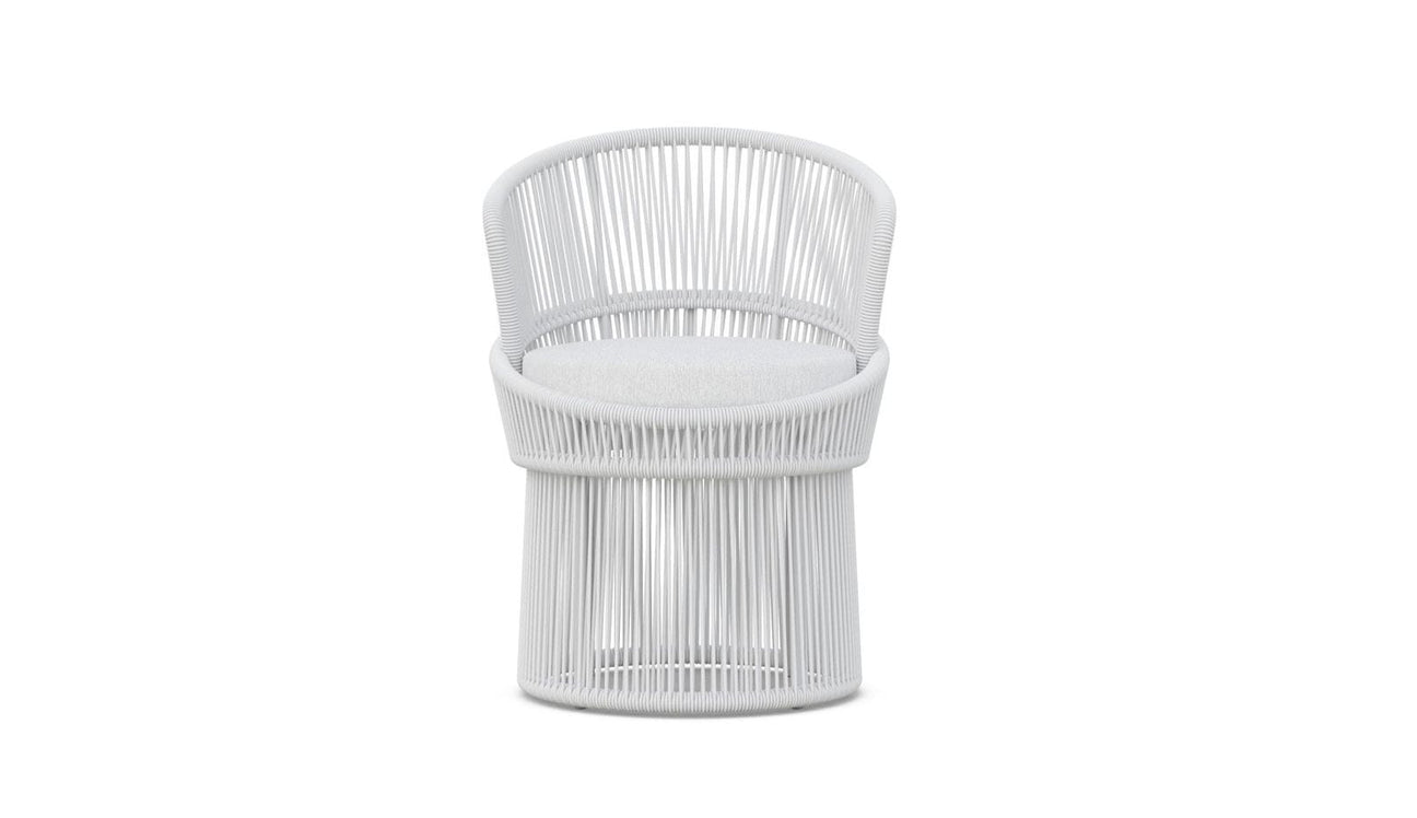 Palma Swivel Dining Chair - White Mist by Azurro Living