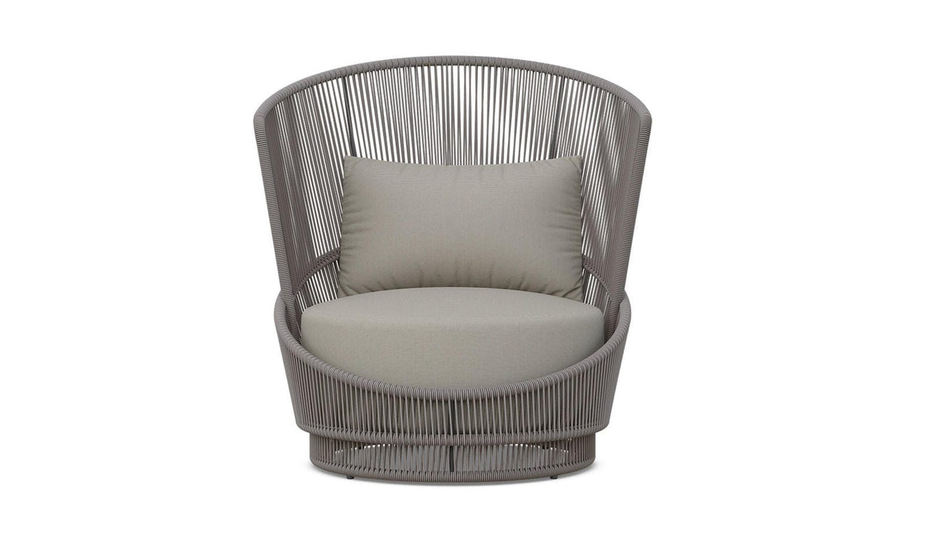 Palma Swivel Club Chair - Mocha by Azurro Living