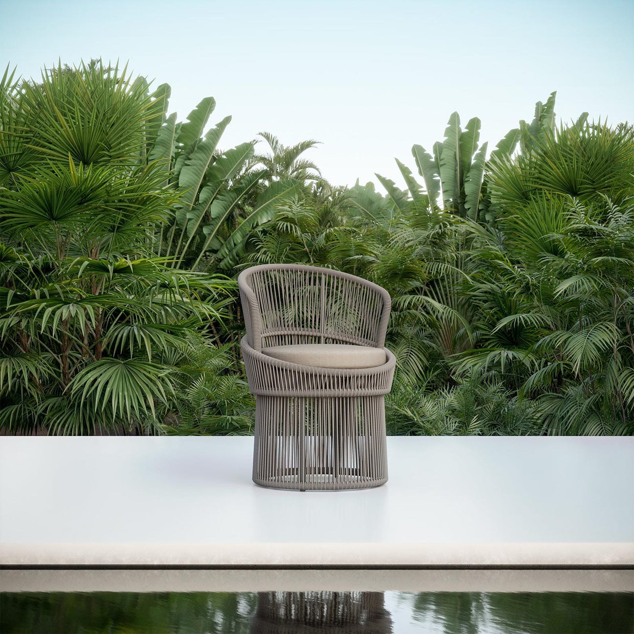 Palma Swivel Dining Chair - Mocha by Azurro Living