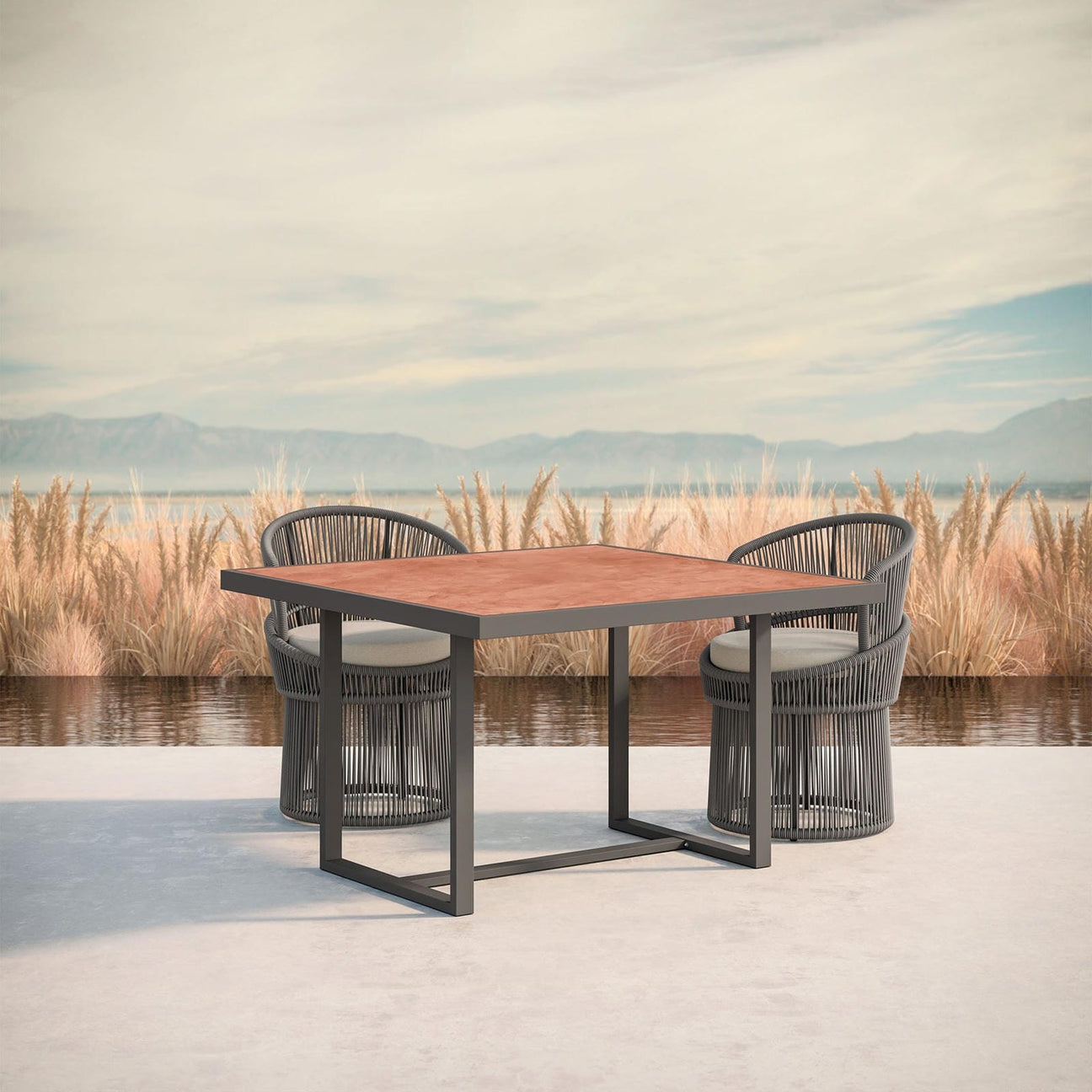 Palma Swivel Dining Chair - Mocha by Azurro Living