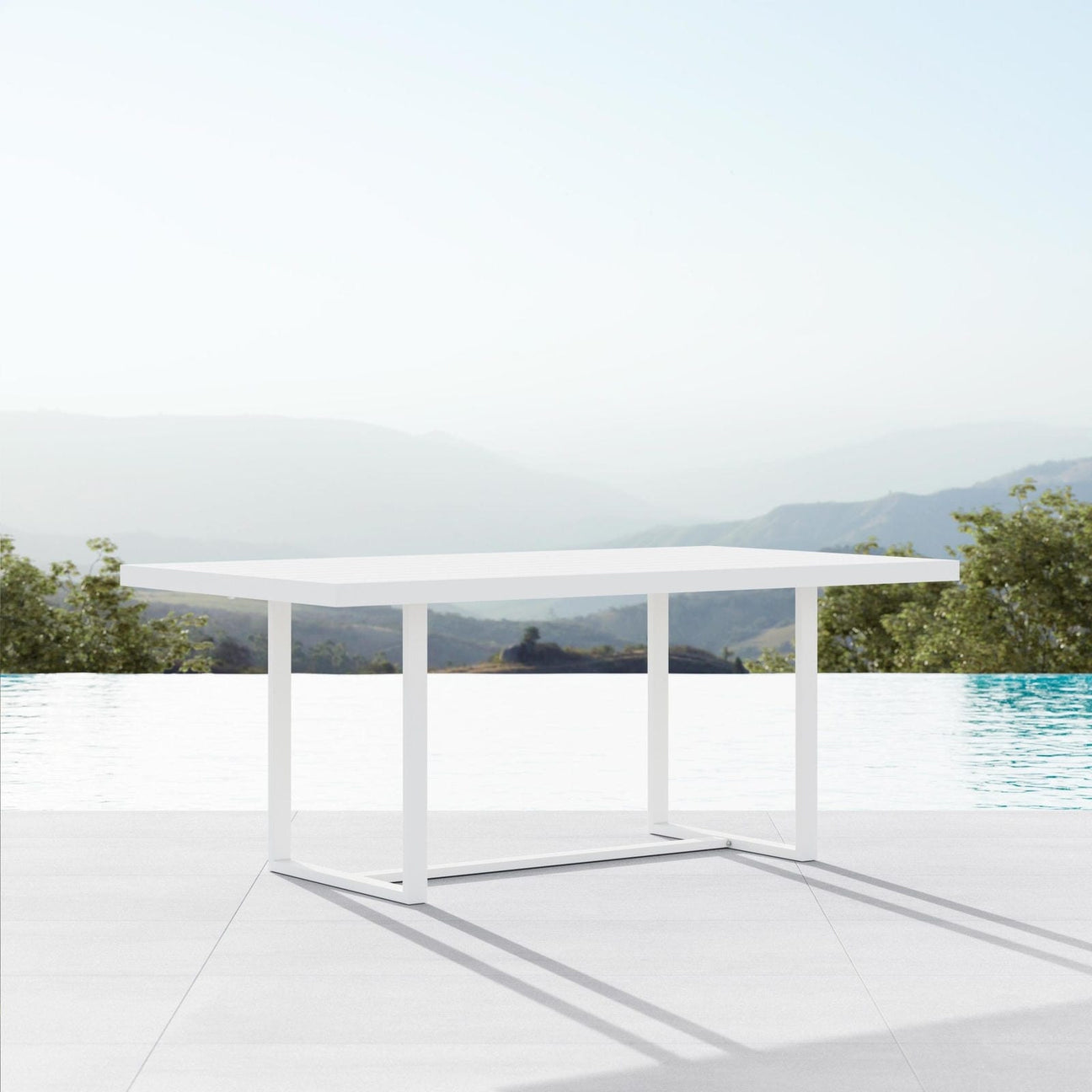 Pavia 71" Dining Table - White by Azurro Living