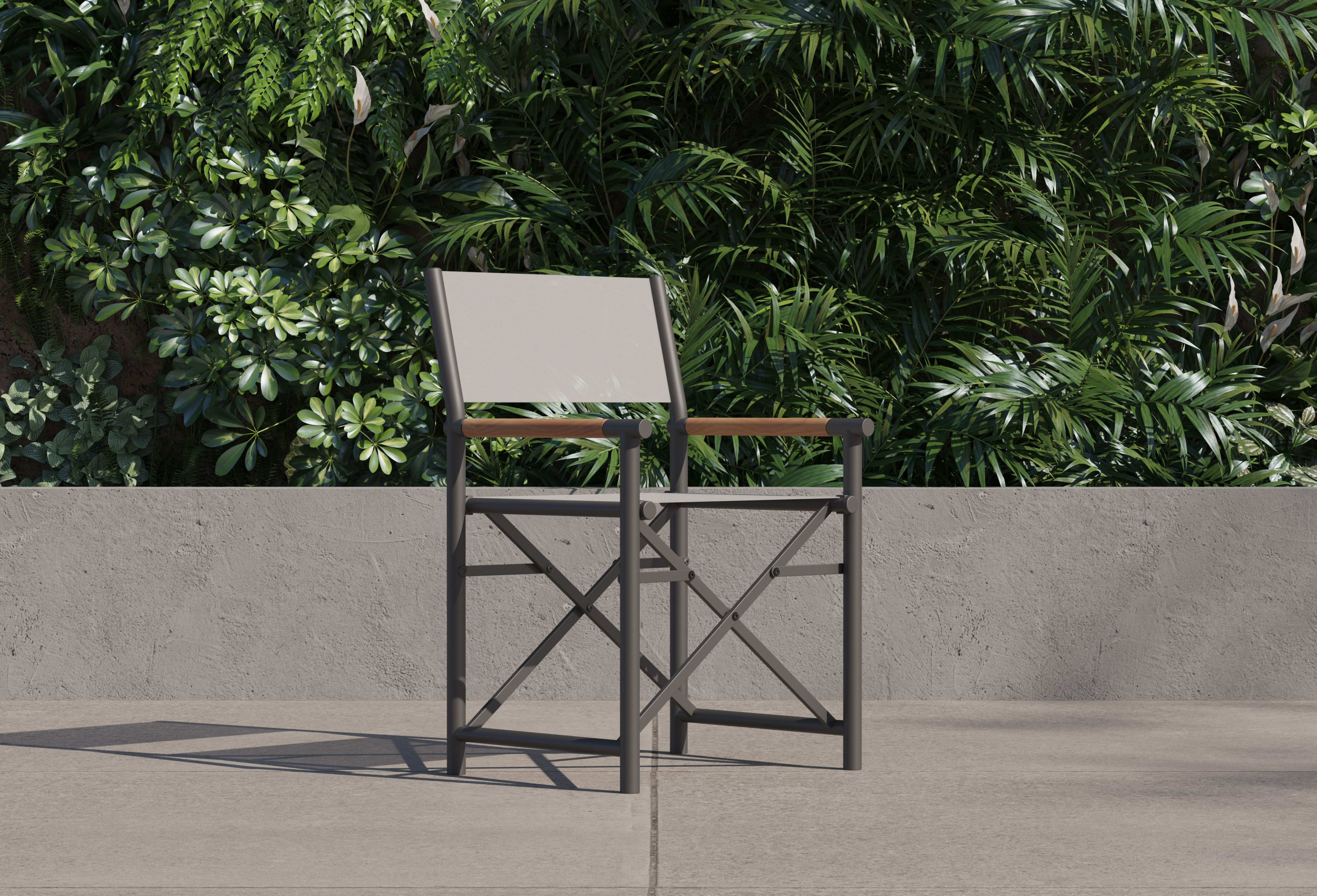 Aluminum Dining Director's Chair By Outer
