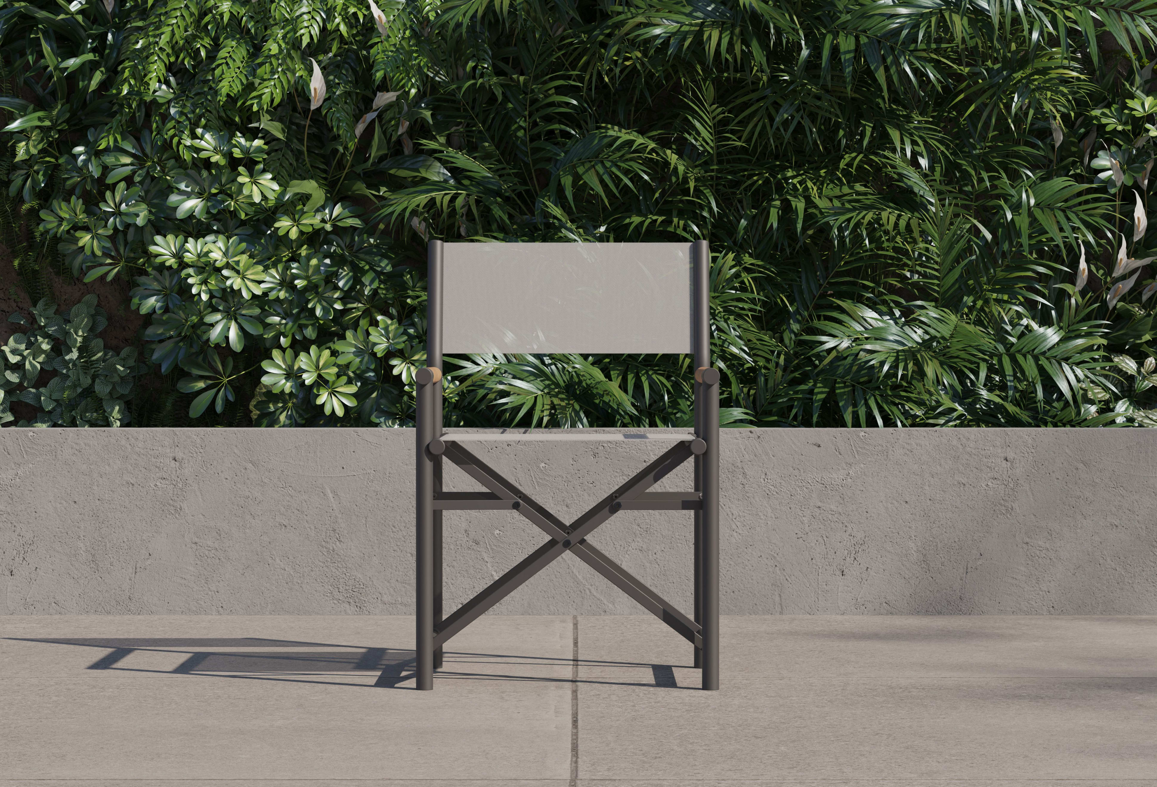 Aluminum Dining Director's Chair By Outer