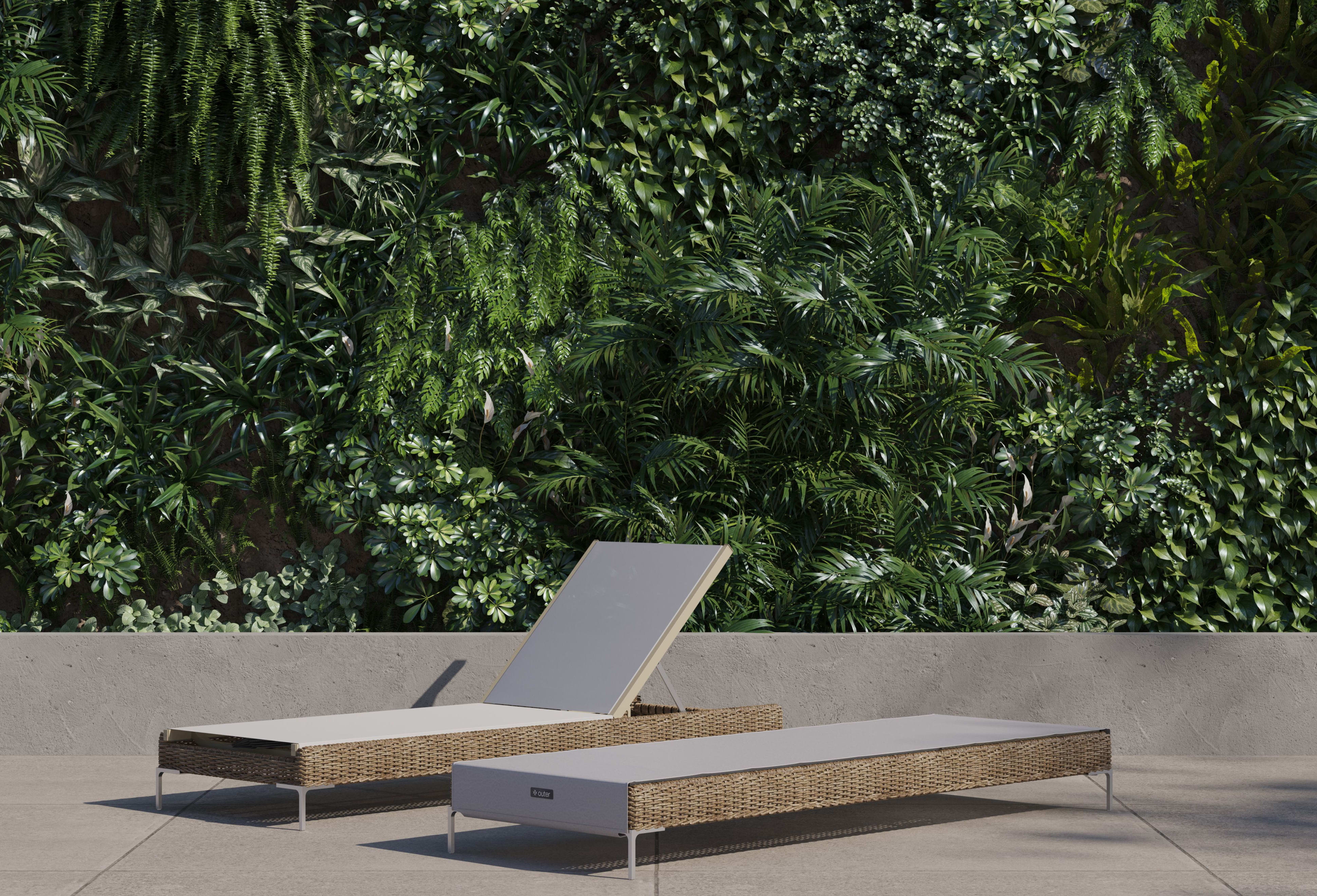 Wicker Outdoor Core Chaise Lounge By Outer