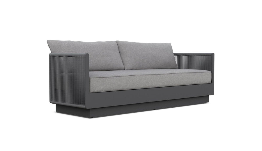 Porto 3 Seat Sofa - Charcoal by Azurro Living