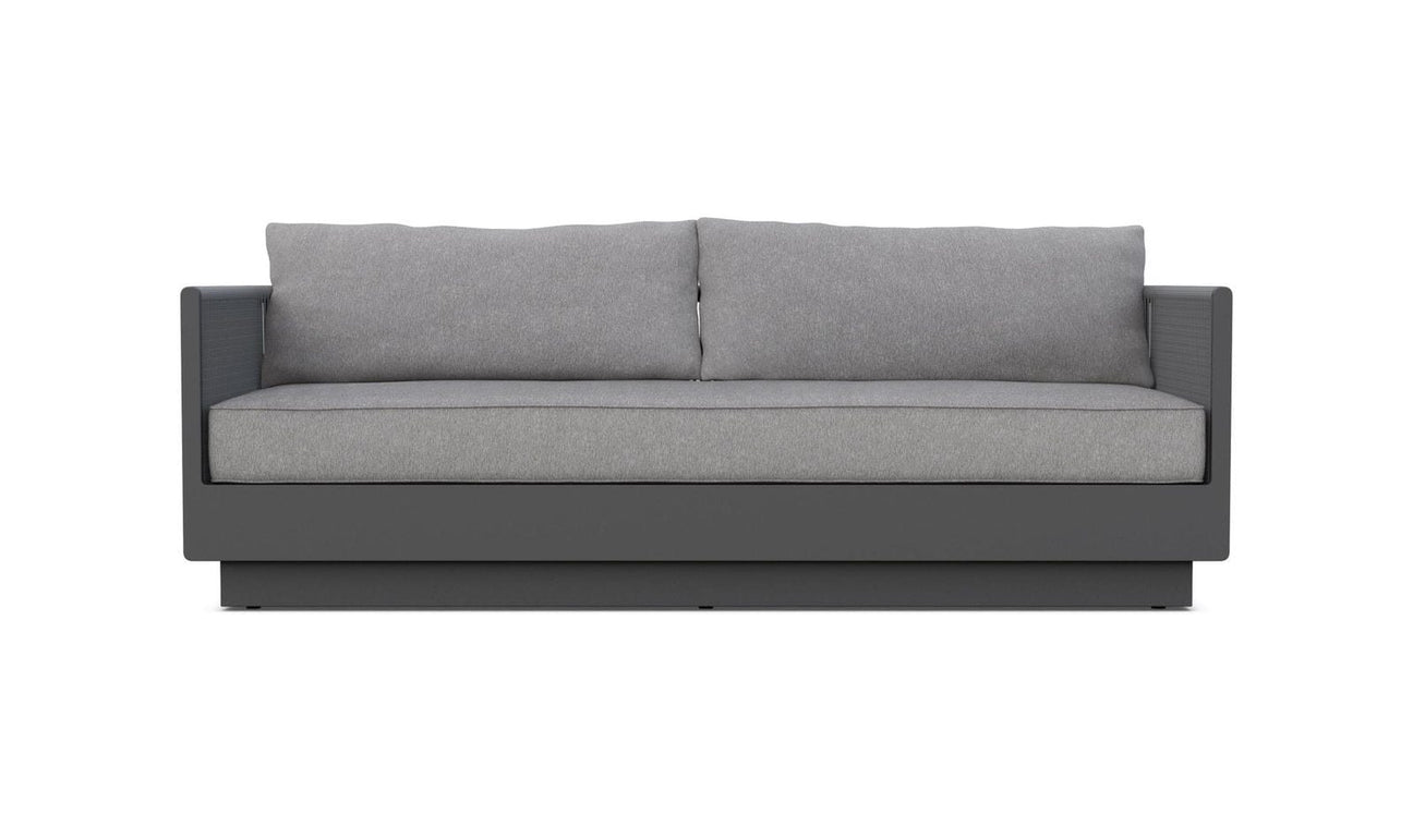 Porto 3 Seat Sofa - Charcoal by Azurro Living