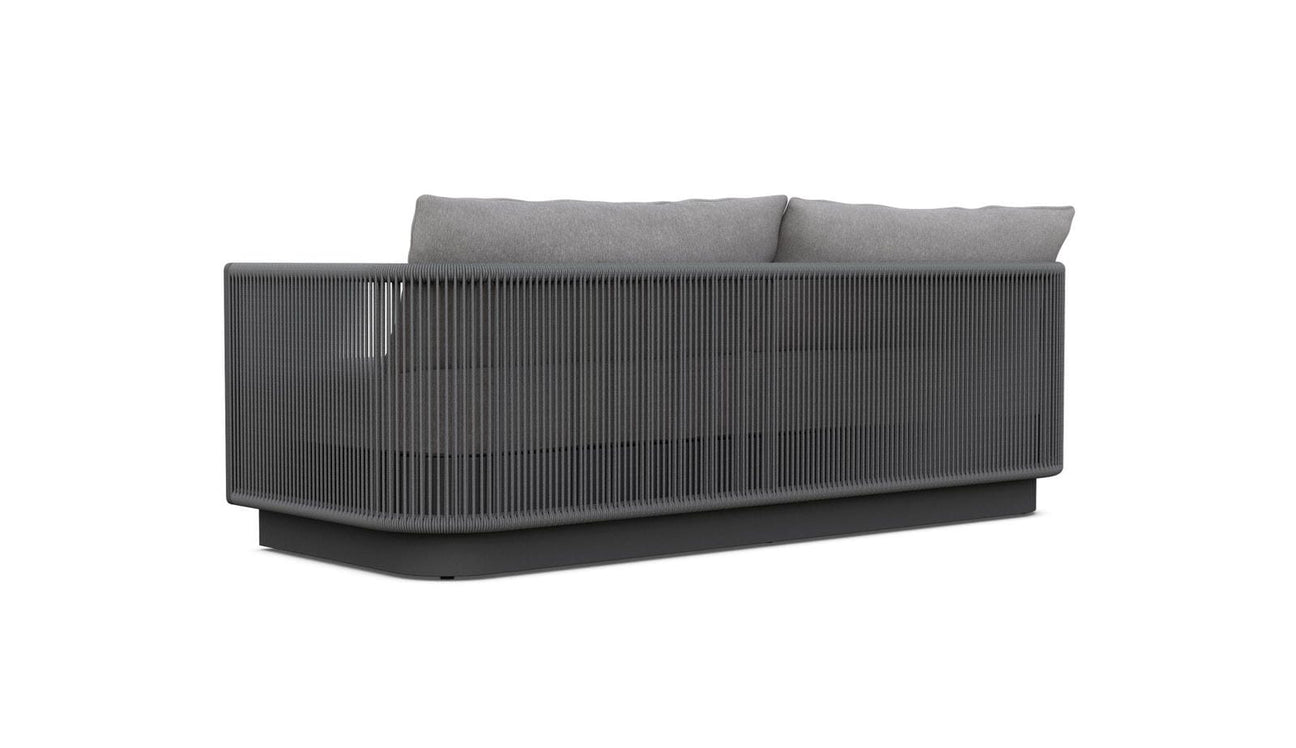 Porto 3 Seat Sofa - Charcoal by Azurro Living