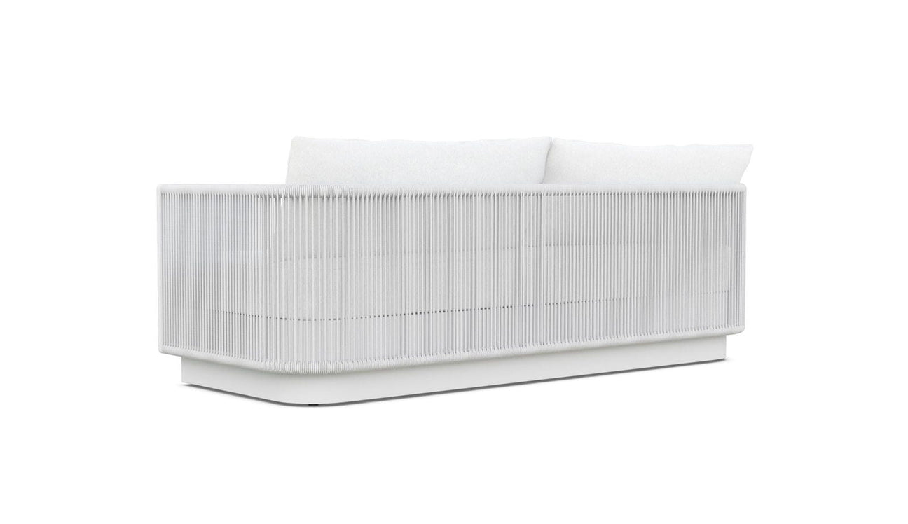 Porto 3 Seat Sofa - White by Azurro Living