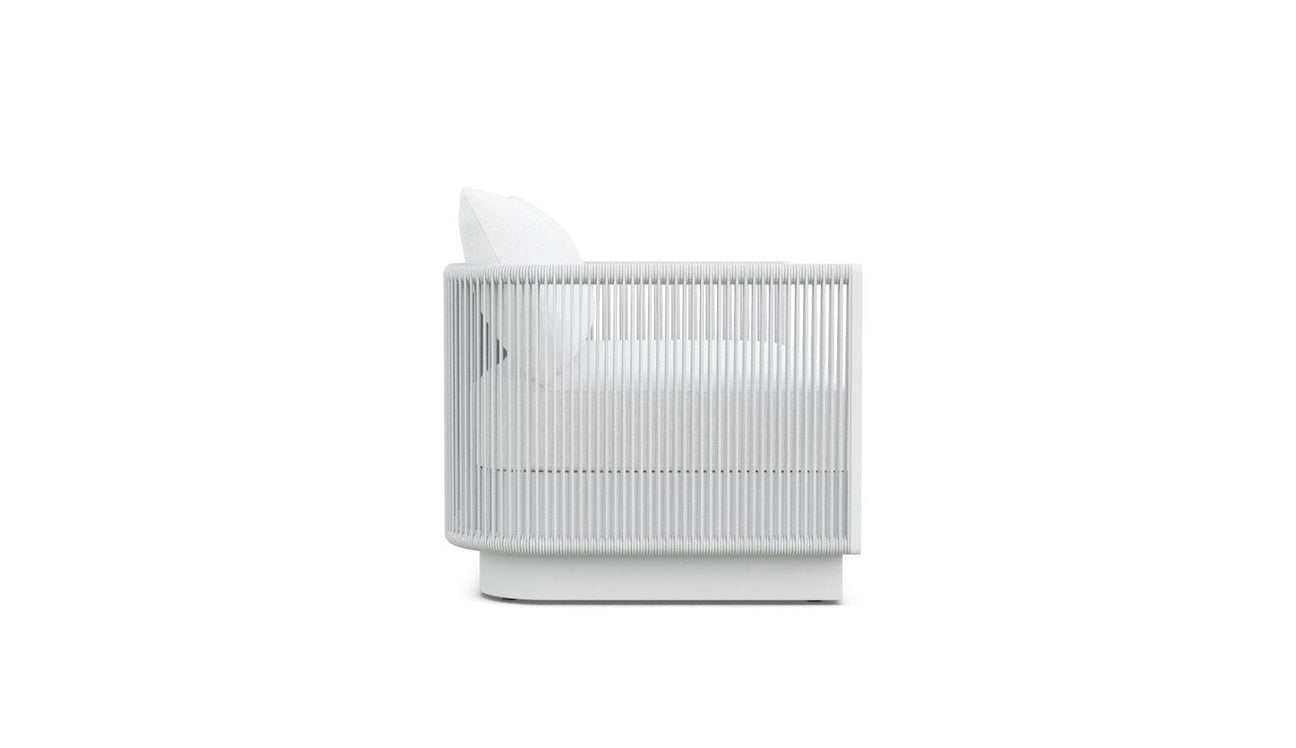 Porto 3 Seat Sofa - White by Azurro Living