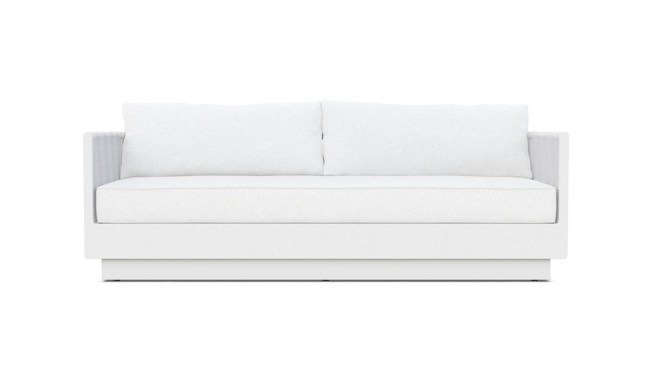 Porto 3 Seat Sofa - White by Azurro Living
