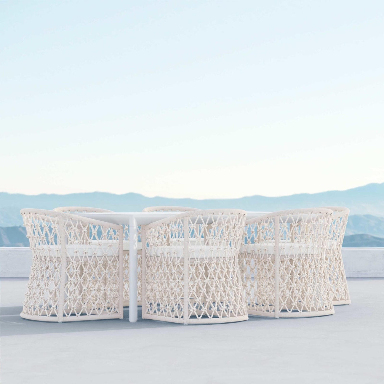 Porto 72" Dining Table - White by Azurro Living
