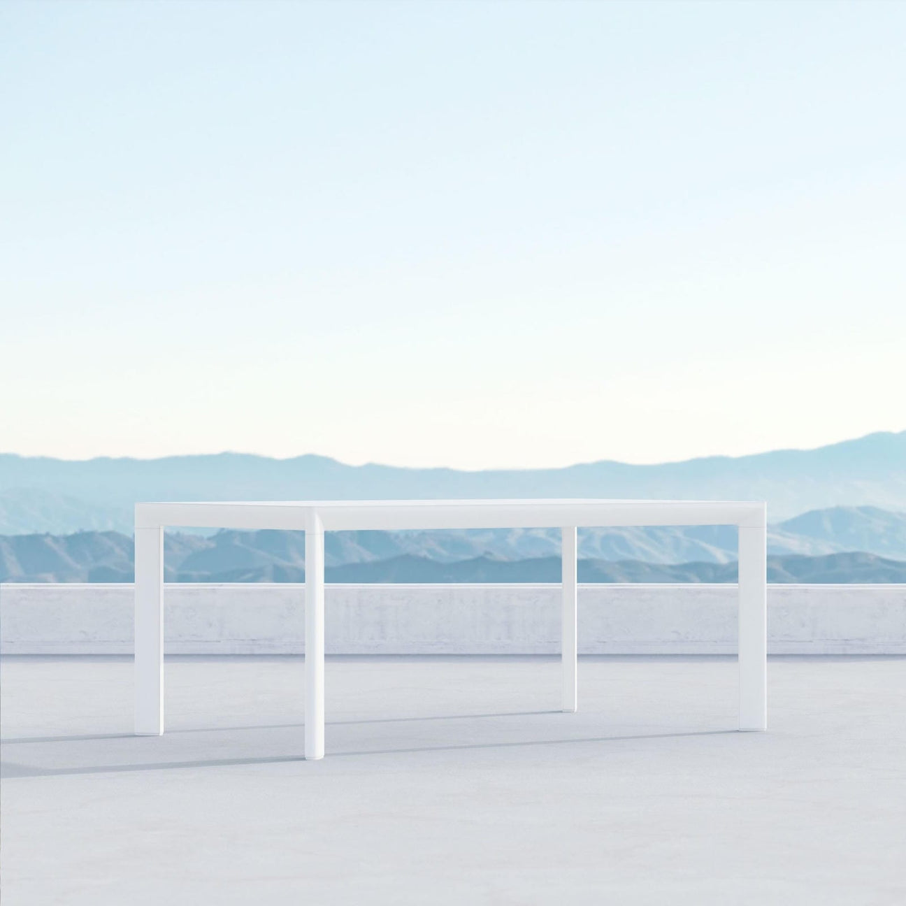 Porto 72" Dining Table - White by Azurro Living