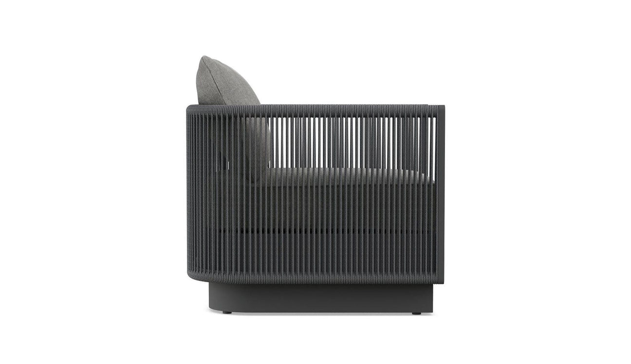 Porto Swivel Club Chair - Charcoal by Azurro Living