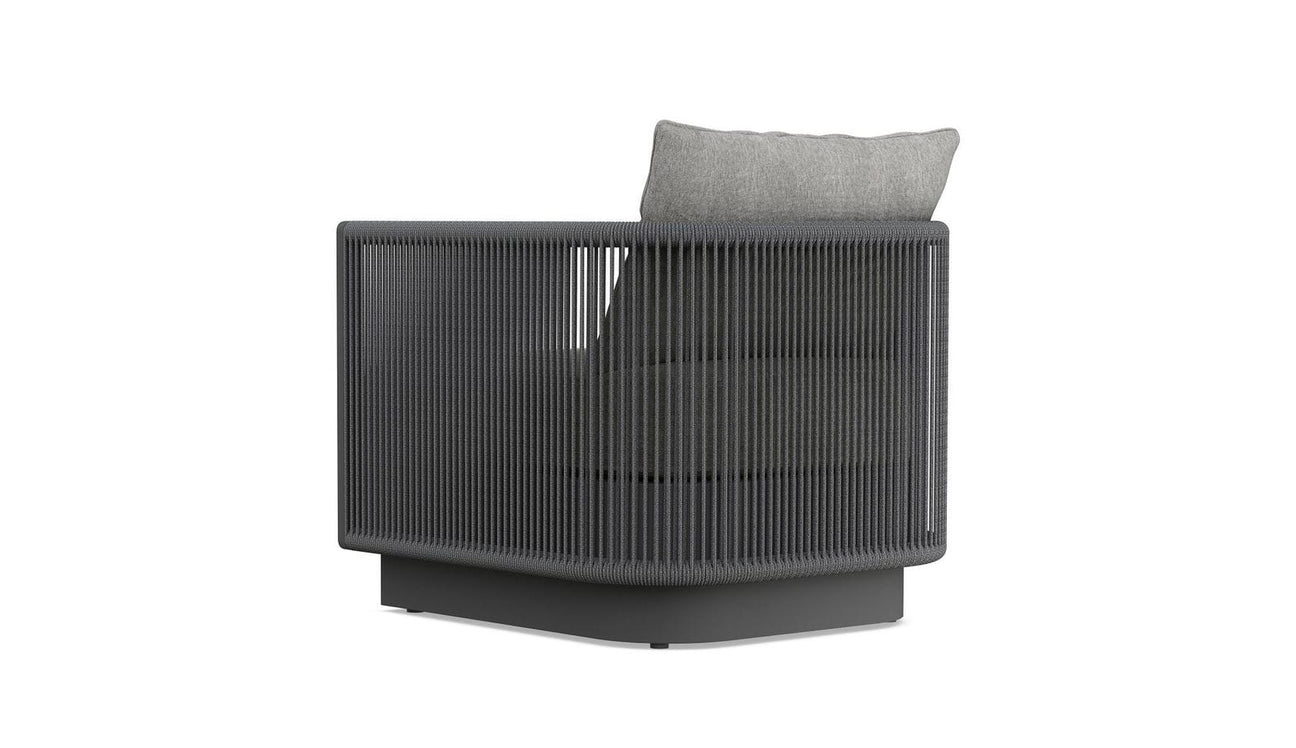 Porto Swivel Club Chair - Charcoal by Azurro Living