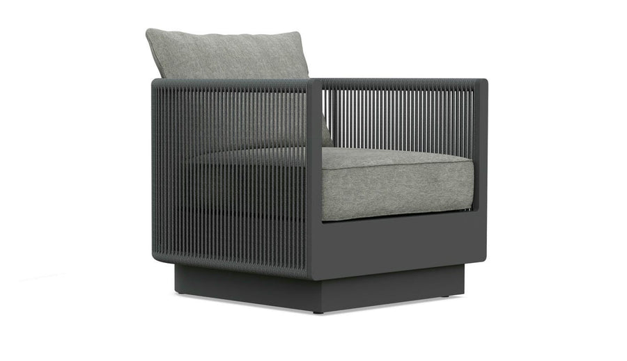 Porto Swivel Club Chair - Charcoal by Azurro Living