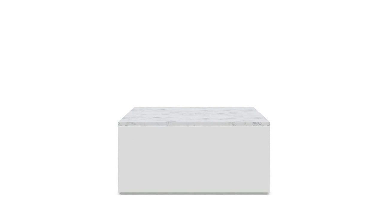 Porto Coffee Table Marble Top - White by Azurro Living