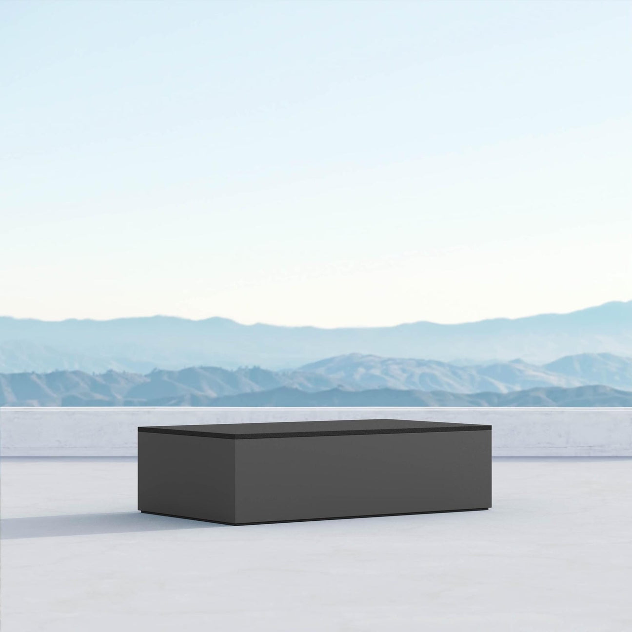 Porto Coffee Table Marble Top - Charcoal by Azurro Living