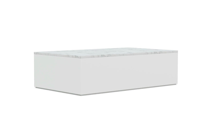 Porto Coffee Table Marble Top - White by Azurro Living