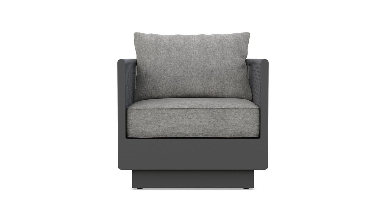 Porto Swivel Club Chair - Charcoal by Azurro Living