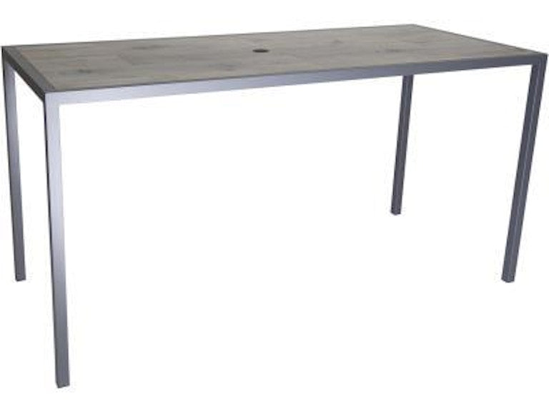 33"x75" Quadra Counter Table with Umbrella Hole by  O.W. Lee