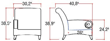 Antigua Sectional Left Corner Seat by Patio Renaissance