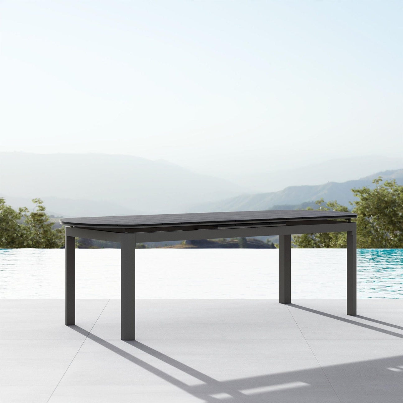Seville 95 - 118" Extendable Dining Table - Anchor Gray by Azurro Living