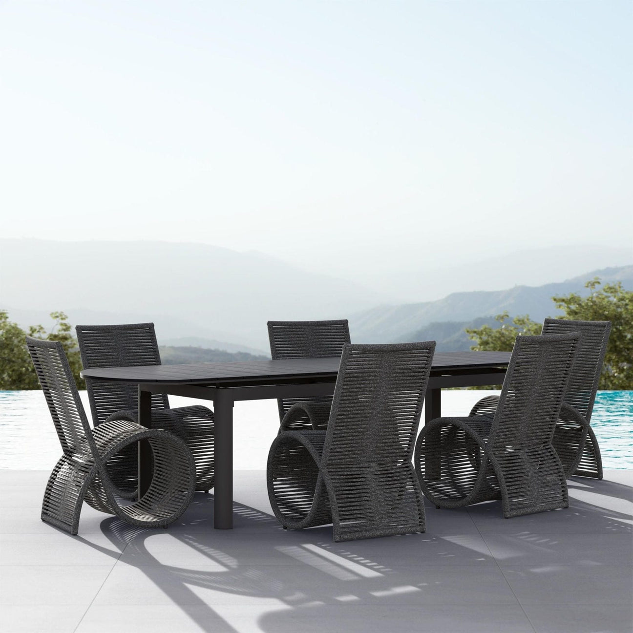 Seville 95 - 118" Extendable Dining Table - Anchor Gray by Azurro Living