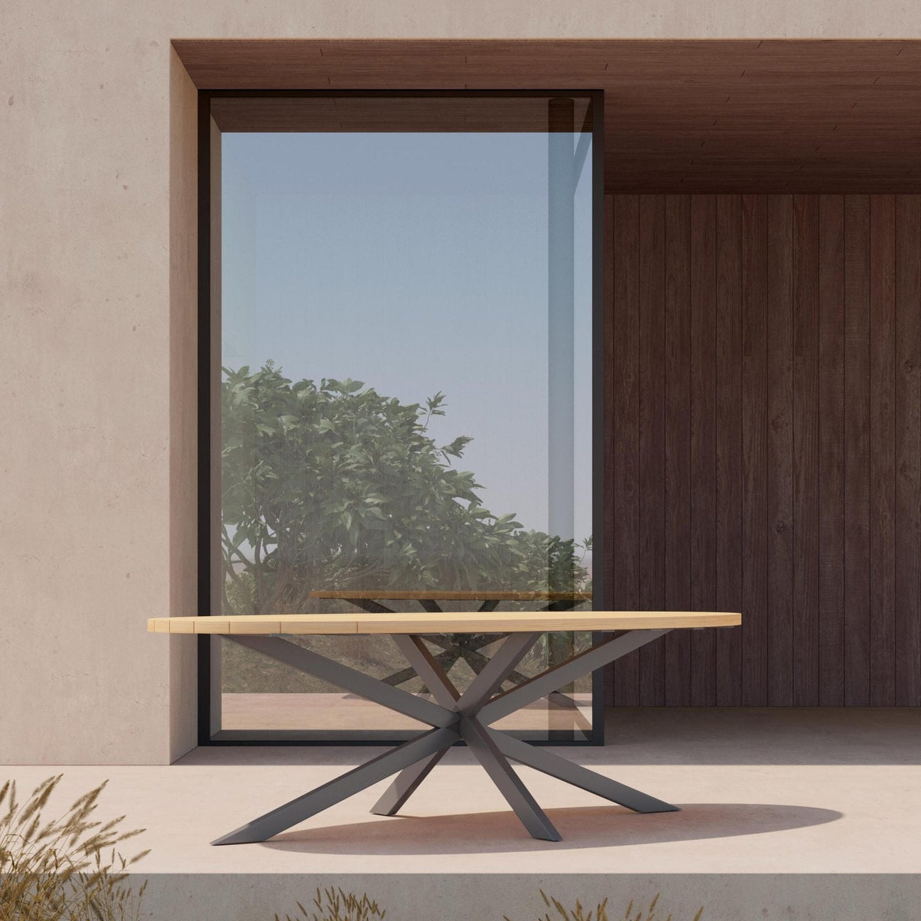 Sicily 94" Ellipse Dining Table by Azurro Living