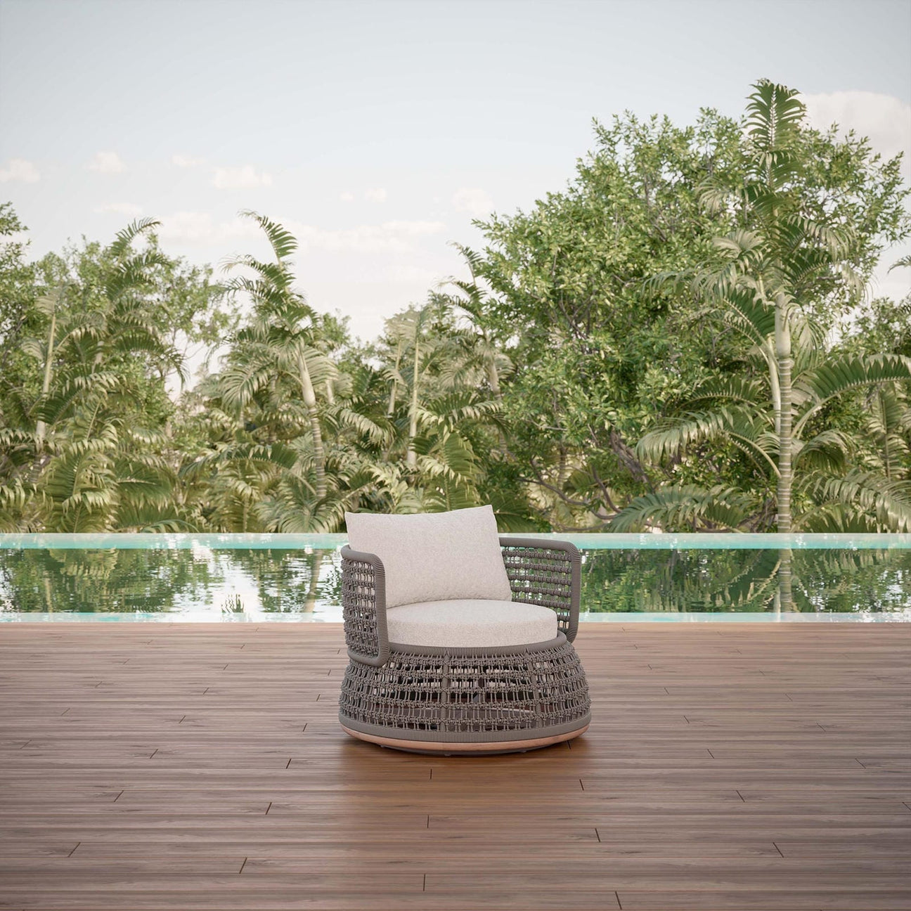 Solara Swivel Club Chair by Azurro Living