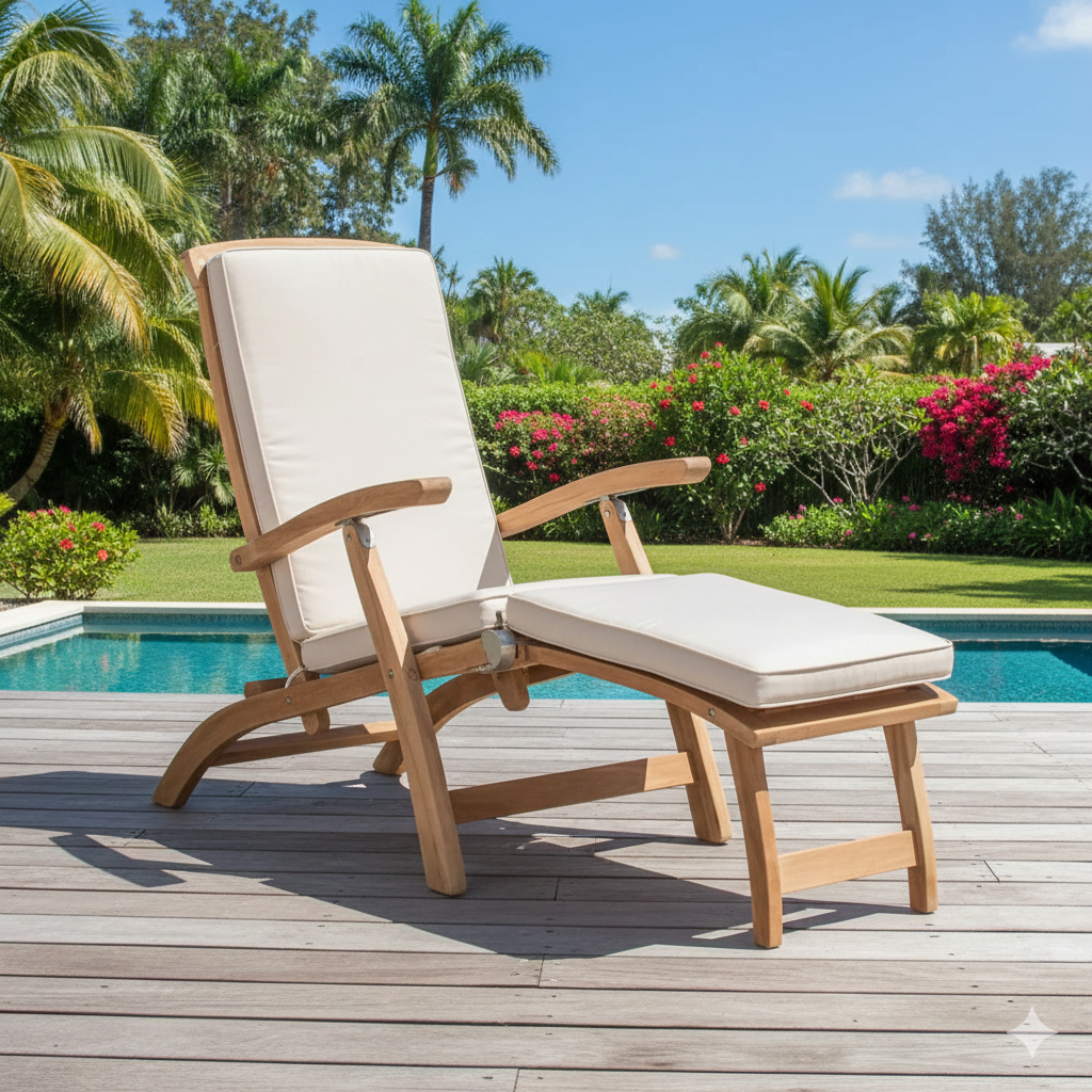 Classic Teak Steamer Chair Cushion