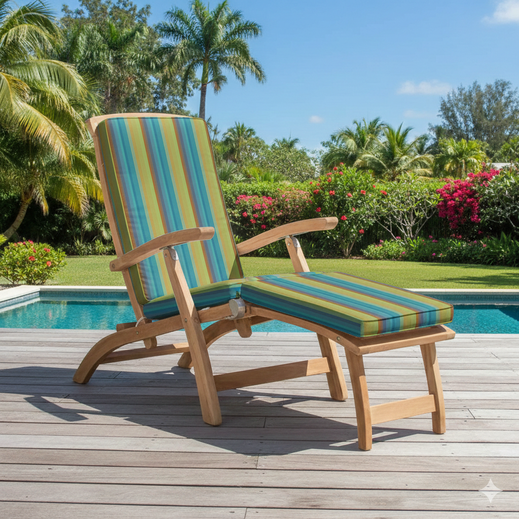 Classic Teak Steamer Chair Cushion