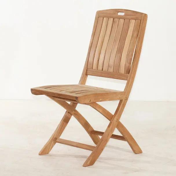 Stinson Folding Teak Side Chair