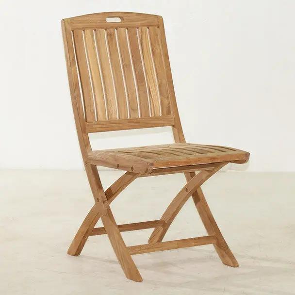 Stinson Folding Teak Side Chair