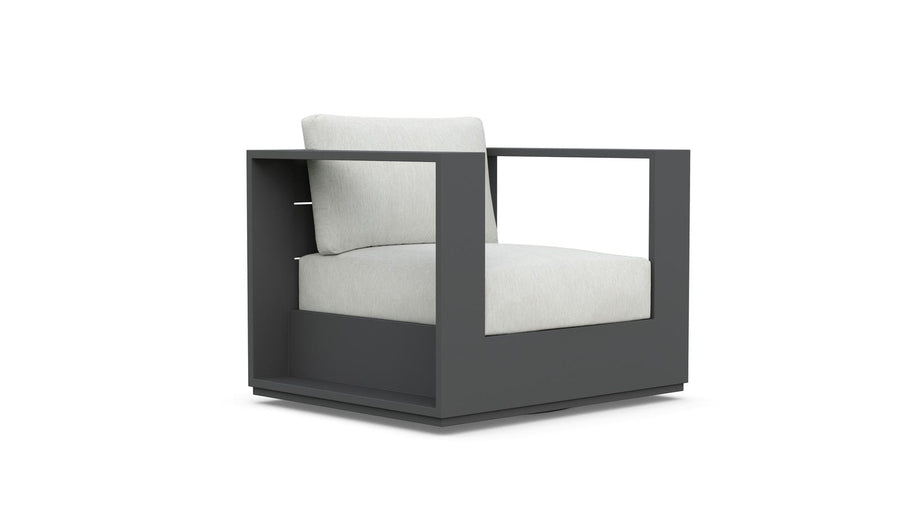 Sydney Swivel Club Chair - Charcoal by Azurro Living
