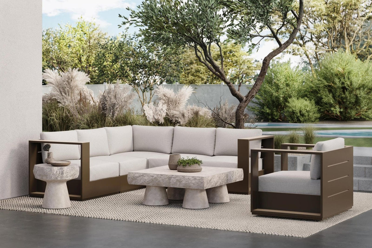 Sydney Swivel Club Chair - Bronze by Azurro Living
